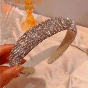 Rhinestone Headband For Women Girls Fashion Crystal Head Band Sparkles